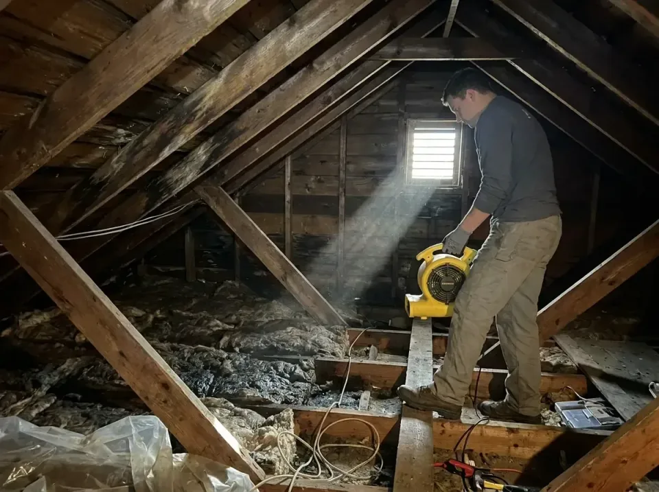 attic-water-damage-drying-proc-007 — frequently asked questions, Emergency Water Extraction & 24/7 Flood Response in Palm Co…